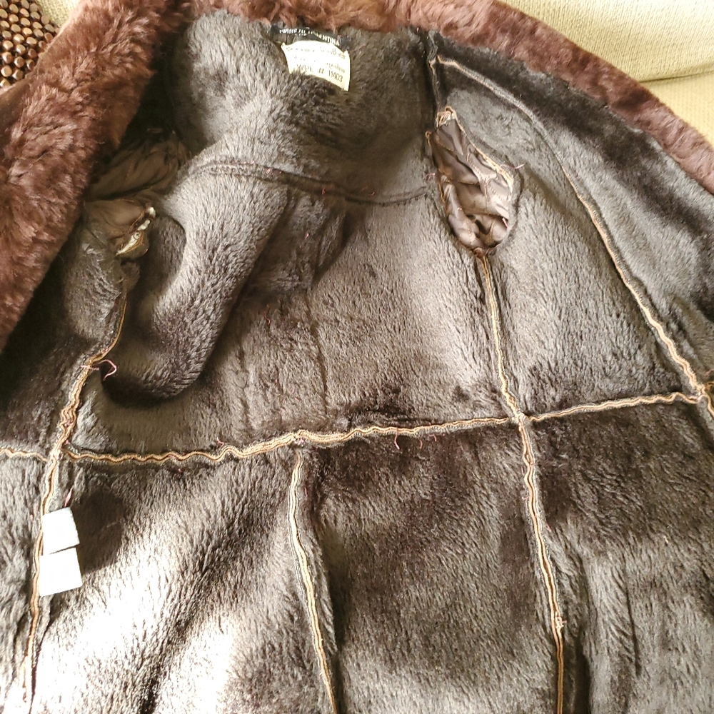 Rare Genuine Leather Made in Argentina Vintage Suede Coat with WPL# - Picture 9 of 15
